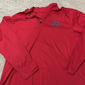Men's Red Quarter-Zip Jacket